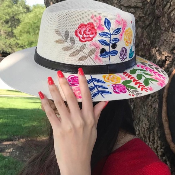 hand painted summer hats - Picture 5 of 10